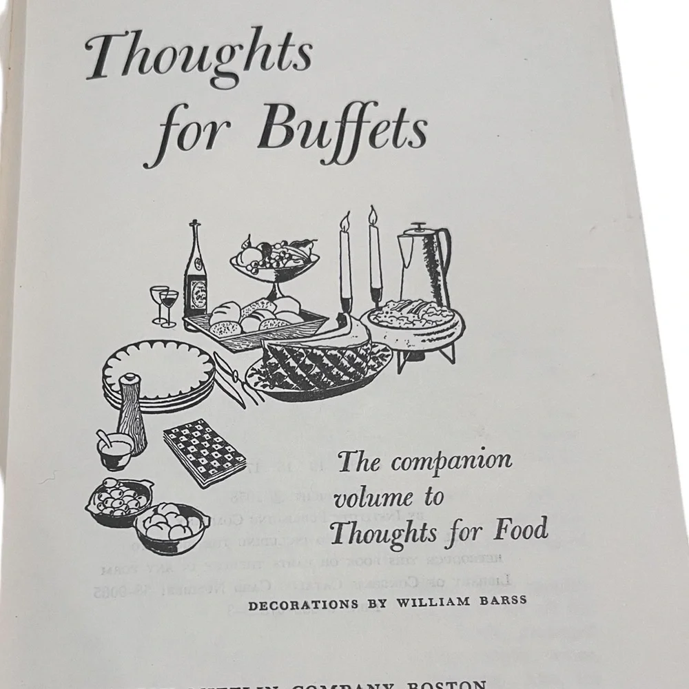 Vintage Cookbooks New French Cooking (1976) & Thoughts for Buffets (1958)